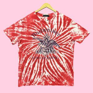 The Great American Budweiser King of Beer Tie-Dye Tee XL